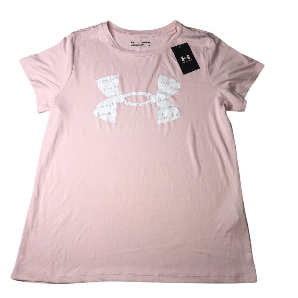 New NWT Under Armour Women's T Shirt Light Pink Size Women's XL.  Short Sleeve.